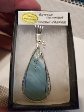 Load image into Gallery viewer, Custom Wire Wrapped British Columbia Ocean Jasper Necklace/Pendant Sterling Silver