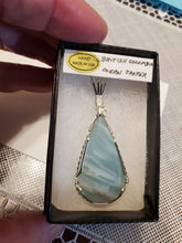 Load image into Gallery viewer, Custom Wire Wrapped British columbia Ocean Jasper Necklace/Pendant Sterling Silver