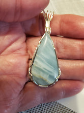Load image into Gallery viewer, Custom Wire Wrapped British columbia Ocean Jasper Necklace/Pendant Sterling Silver