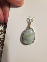 Load image into Gallery viewer, Custom Wire Wrapped British Columbia Ocean Jasper Necklace/Pendant  Sterling Silver