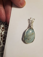 Load image into Gallery viewer, Custom Wire Wrapped British Columbia Ocean Jasper Necklace/Pendant  Sterling Silver