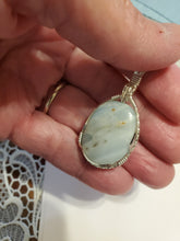 Load image into Gallery viewer, Custom Wire Wrapped British Columbia Ocean Jasper Necklace/Pendant  Sterling Silver