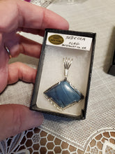 Load image into Gallery viewer, Custom Wire Wrapped Rebecca Iron Ore Slag Necklace/Pendant Sterling Silver