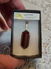 Load image into Gallery viewer, Custom Wire Wrapped Natural Faceted Garnet Necklace/Pendant Sterling Silver