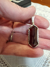 Load image into Gallery viewer, Custom Wire Wrapped Natural Faceted Garnet Necklace/Pendant Sterling Silver