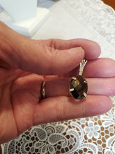 Load image into Gallery viewer, Custom Wire Wrapped Faceted Moldavite Necklace/Pendant Sterling Silver