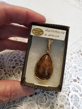 Load image into Gallery viewer, Custom Wire Wrapped Pietersite Necklace/Pendant 14Kgf