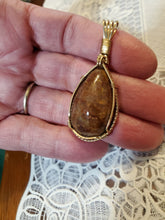 Load image into Gallery viewer, Custom Wire Wrapped Pietersite Necklace/Pendant 14Kgf