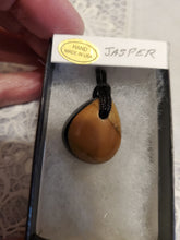Load image into Gallery viewer, Custom Cut Polished Jasper Necklace/Pendant With Adjustable Cord