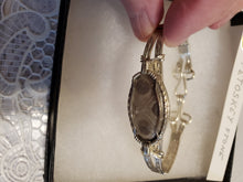 Load image into Gallery viewer, Custom Wire Wrapped Petoskey Stone Bracelet 6 3/4 MIchigan State Stone