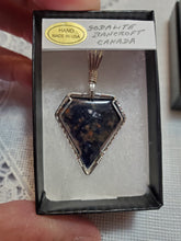 Load image into Gallery viewer, Custom Wire Wrapped Sodalite Necklace/Pendant Sterling Silver