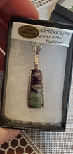 Load image into Gallery viewer, Custom Wire Wrapped Kamererite Necklace/Pendant Sterling Silver