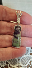 Load image into Gallery viewer, Custom Wire Wrapped Kamererite Necklace/Pendant Sterling Silver