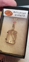 Load image into Gallery viewer, Custom Wire Wrapped Faceted Rutilated Quartz Necklace/Pendant Sterling Silver