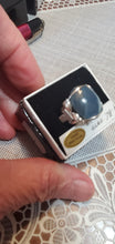 Load image into Gallery viewer, Custom Cut & Polished Etna Iron Ore Furnace Ring Size 7 1/2 Sterling Silver