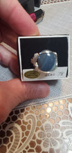 Load image into Gallery viewer, Custom Cut & Polished Etna Iron Ore Furnace Ring Size 7 1/2 Sterling Silver