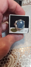Load image into Gallery viewer, Custom Cut & Polished Etna Iron Ore Furnace Ring Size 7 1/2 Sterling Silver