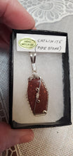 Load image into Gallery viewer, Custom Wire Wrapped Catlinite (Pipestone)Necklace/Pendant Sterling Silver