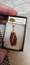 Load image into Gallery viewer, Custom Wire Wrapped Catlinite (Pipestone)Necklace/Pendant Sterling Silver