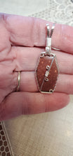 Load image into Gallery viewer, Custom Wire Wrapped Catlinite (Pipestone)Necklace/Pendant Sterling Silver