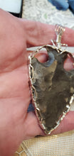 Load image into Gallery viewer, Custom Wire Wrapped Arrowhead Necklace/Pendant Sterling Silver