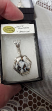 Load image into Gallery viewer, Custom Wire Wrapped White Buffalo & Bronze  Necklace/Pendant Sterling Silver