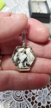 Load image into Gallery viewer, Custom Wire Wrapped White Buffalo & Bronze  Necklace/Pendant Sterling Silver
