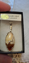 Load image into Gallery viewer, Custom Wire Wrapped Candy Cane Agate Necklace/Pendant Sterling Silver Wire