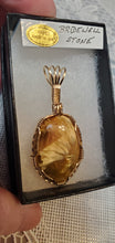 Load image into Gallery viewer, Custom Wire Wrapped Gold Bridewell Stone Necklace/Pendant 14kgf