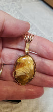 Load image into Gallery viewer, Custom Wire Wrapped Gold Bridewell Stone Necklace/Pendant 14kgf