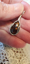 Load image into Gallery viewer, Custom Wire Wrapped Fire Agate Necklace/Pendant Sterling Silver