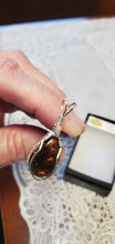 Load image into Gallery viewer, Custom Wire Wrapped Fire Agate Necklace/Pendant Sterling Silver