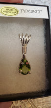 Load image into Gallery viewer, Custom Wire Wrapped Faceted Peridot Necklace/Pendant Sterling Silver
