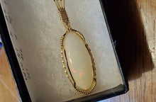 Load image into Gallery viewer, Custom Wire Wrapped Ethiopian Opal 7.5ct Necklace/Pendant 14kgf