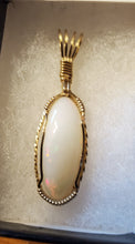 Load image into Gallery viewer, Custom Wire Wrapped Ethiopian Opal 7.5ct Necklace/Pendant 14kgf