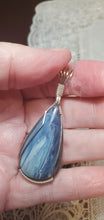 Load image into Gallery viewer, Custom Wire Wrapped Rebecca Iron Ore Slag Necklace/Pendant Sterling Silver