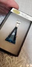 Load image into Gallery viewer, Custom Wire Wrapped Facet Blue Topaz  Necklace/Pendant Sterling Silver