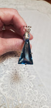 Load image into Gallery viewer, Custom Wire Wrapped Facet Blue Topaz  Necklace/Pendant Sterling Silver