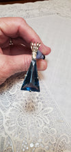 Load image into Gallery viewer, Custom Wire Wrapped Facet Blue Topaz  Necklace/Pendant Sterling Silver