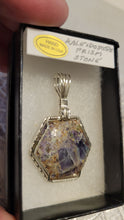 Load image into Gallery viewer, Custom Wore Wrapped Kaleidoscope Prism Stone Necklace/Pendant Sterling Silver