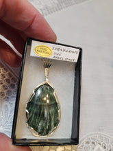 Load image into Gallery viewer, Custom Wire Wrapped Seraphenite (Angel Stone) Necklace/Pendant Sterling Silver
