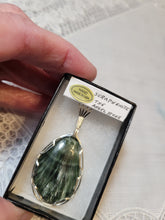 Load image into Gallery viewer, Custom Wire Wrapped Seraphenite (Angel Stone) Necklace/Pendant Sterling Silver