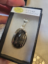 Load image into Gallery viewer, Custom Wire Wrapped Texas Llanite Necklace/Pendant Sterling Silver