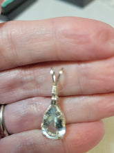 Load image into Gallery viewer, Custom Wire Wrapped Goshenite 4.5 ct Necklace/Pendant Sterling Silver