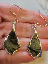 Load image into Gallery viewer, Custom Wire Wrapped Columbia Iron Ore Furnace Slag Set: Earrings, Necklace/Pendant Sterling Silver