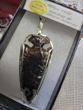Load image into Gallery viewer, Custom Wire Wrapped  Napped by Errett Callahan Arrowhead Necklace/ Pendant Sterling Silver