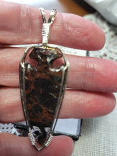 Load image into Gallery viewer, Custom Wire Wrapped  Napped by Errett Callahan Arrowhead Necklace/ Pendant Sterling Silver