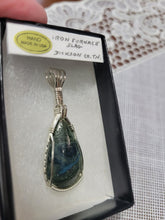 Load image into Gallery viewer, Custom Wire Wrapped Iron Ore Slag From Dickson TN Necklace/Pendant Sterling Silver
