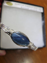 Load image into Gallery viewer, Custom Wire Wrapped Rebecca Iron Ore Furnace Slag Bracelet Sterling Silver Size 7 1/4