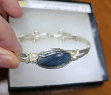 Load image into Gallery viewer, Custom Wire Wrapped Rebecca Iron Ore Furnace Slag Bracelet Sterling Silver Size 7 1/4